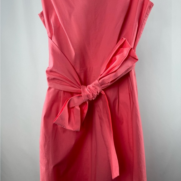 J. Crew Stretch Poplin Wrap Tie Jumpsuit in Bright Coral Size 6 - Picture 7 of 11